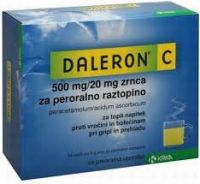 Daleron C 500 mg/20 mg zrnca za peroralno raztopino