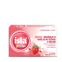 Isla Junior z okusom jagode (20 pastil)