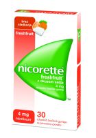 Nicorette Freshfruit nikot. žveč. gumi 30X4mg