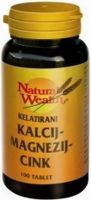 Natural Wealth kalcij magnezij cink, 100 tablet