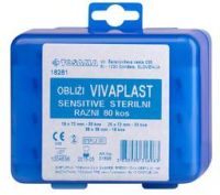 Obliži Vivaplast sensitive sterilni razni, 80 kos