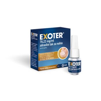 Exoter 78,22 mg/ml zdravilni lak za nohte (3,3 ml) 